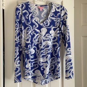 Lilly Pulitzer octopus motif shirt
